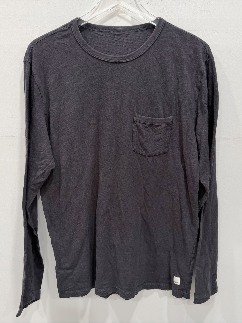 Vuori Men’s Rise Long Sleeve Tee Grey Large